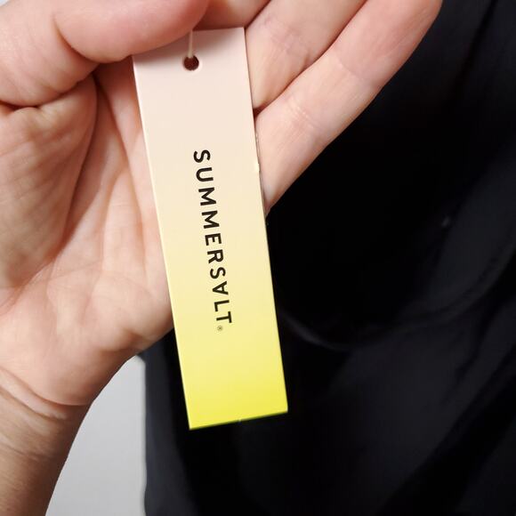 NWT SUMMERSALT Black One Piece Swimsuit The O Ring Reef - Picture 9 of 12